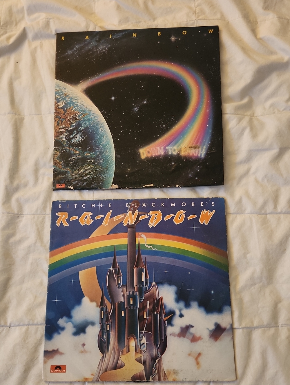 Rainbow 2 Vinyl Records with Colorful Album Art